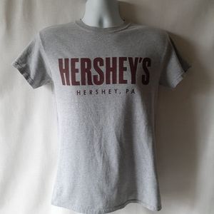 Hershey's mens gray short sleeve graphic T-shirt size S